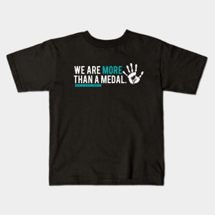 WE ARE MORE THAN A MEDAL #protectourgymnasts Kids T-Shirt